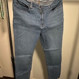 Carhartt Womens Light Blue Straight Slim Jeans